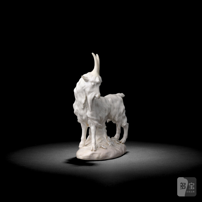 A Derby white 'Dry Edge' model of a billy goat, circa 1754-55 - 图5